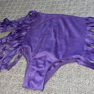 iheartraves suede fringe shorts